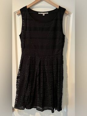 Max Studio Fit and Flare Black Minidress -sz Medium